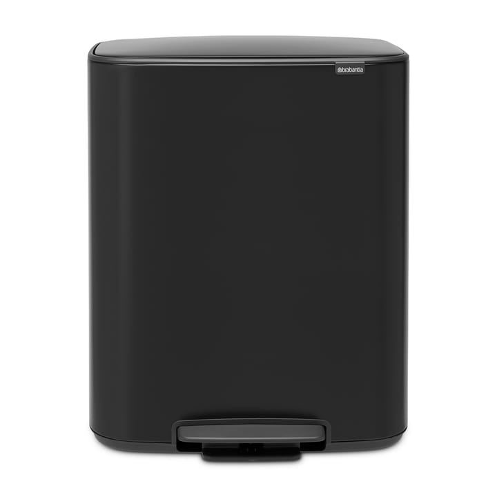 Poubelle à pédale Bo bin 2 x 30 L - Noir - Brabantia