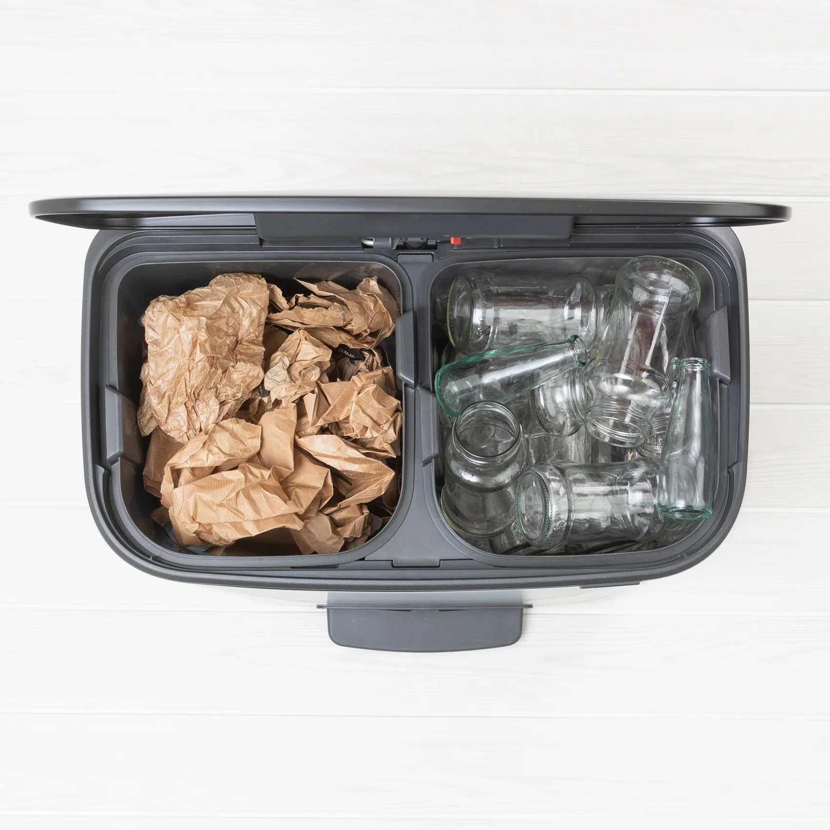 Poubelle à pédale Bo bin 2 x 30 L, Noir Brabantia