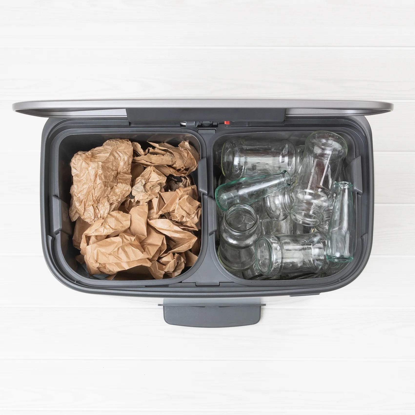 Poubelle à pédale Bo bin 2 x 30 L, Platinum Brabantia