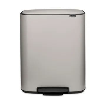 Poubelle à pédale Bo bin 2 x 30 L - Soft grey - Brabantia