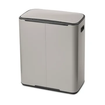 Poubelle à pédale Bo bin 2 x 30 L - Soft grey - Brabantia