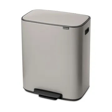 Poubelle à pédale Bo bin 2 x 30 L - Soft grey - Brabantia