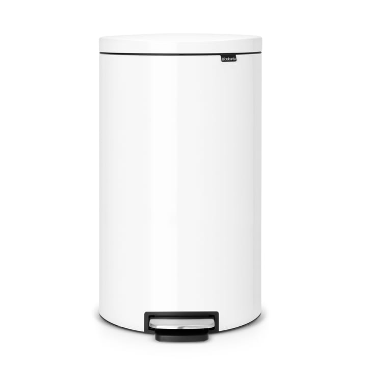 Poubelle à pédale FlatBack Silent 30 L, blanc Brabantia