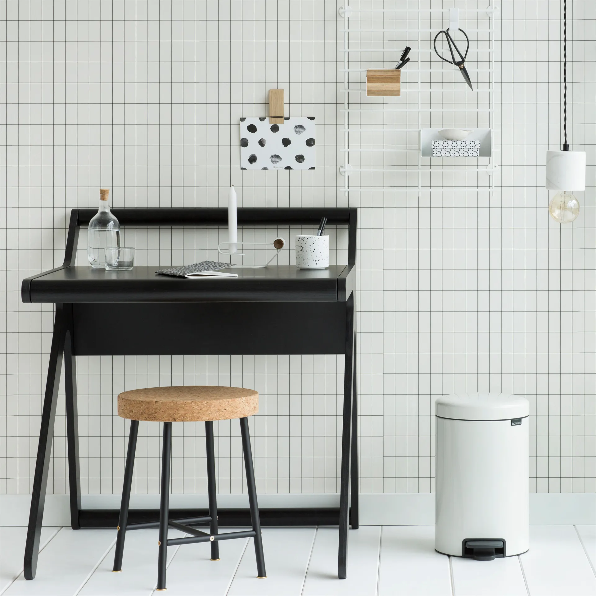 Poubelle à pédale New Icon 12 litres, blanc Brabantia