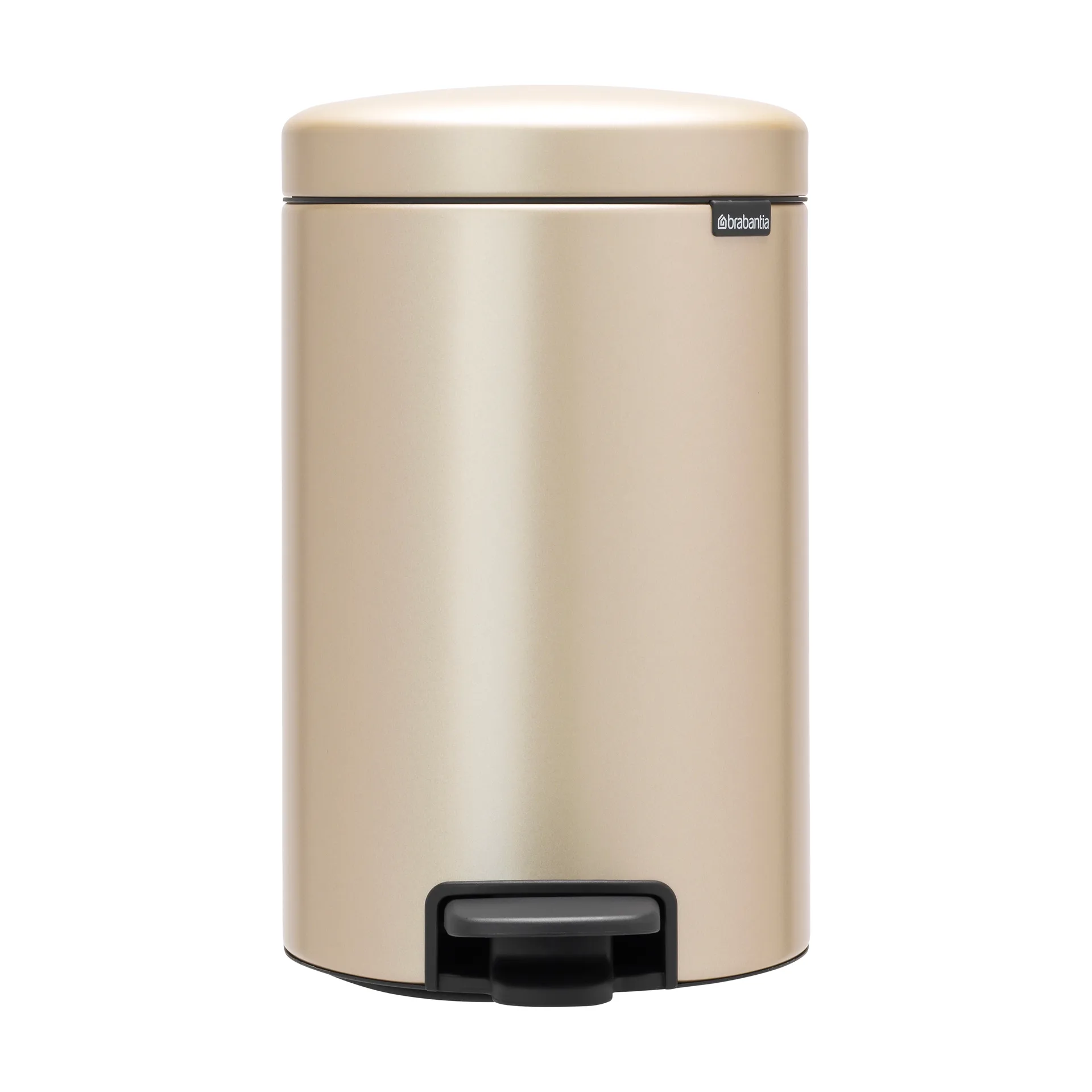 Poubelle à pédale New Icon 12 litres, Metallic Gold Brabantia