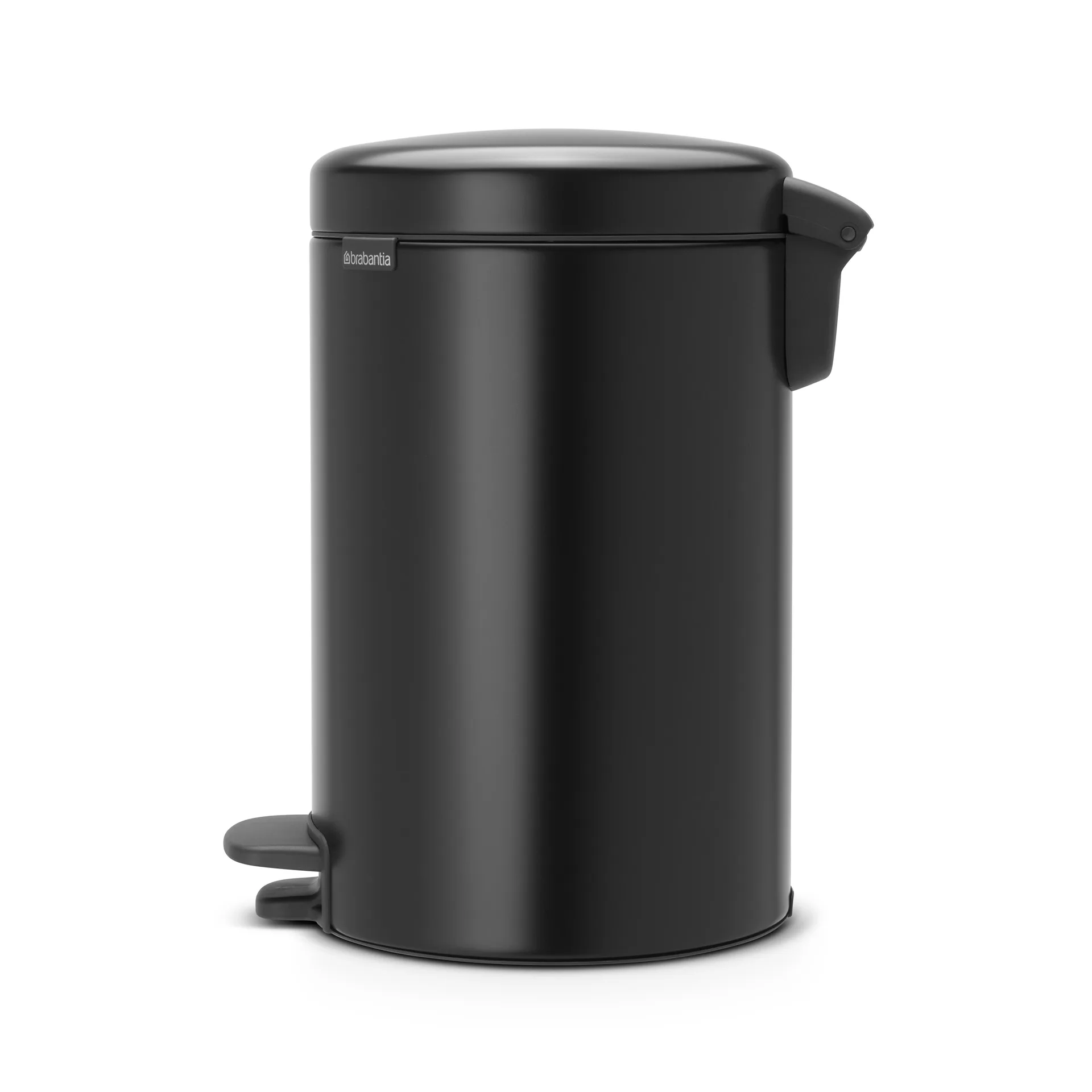 Poubelle à pédale New Icon 12 litres, noir mate Brabantia