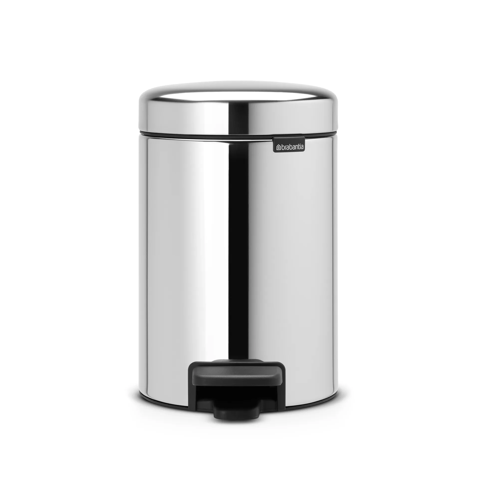 Poubelle à pédale New Icon 3 litres, acier brillant Brabantia