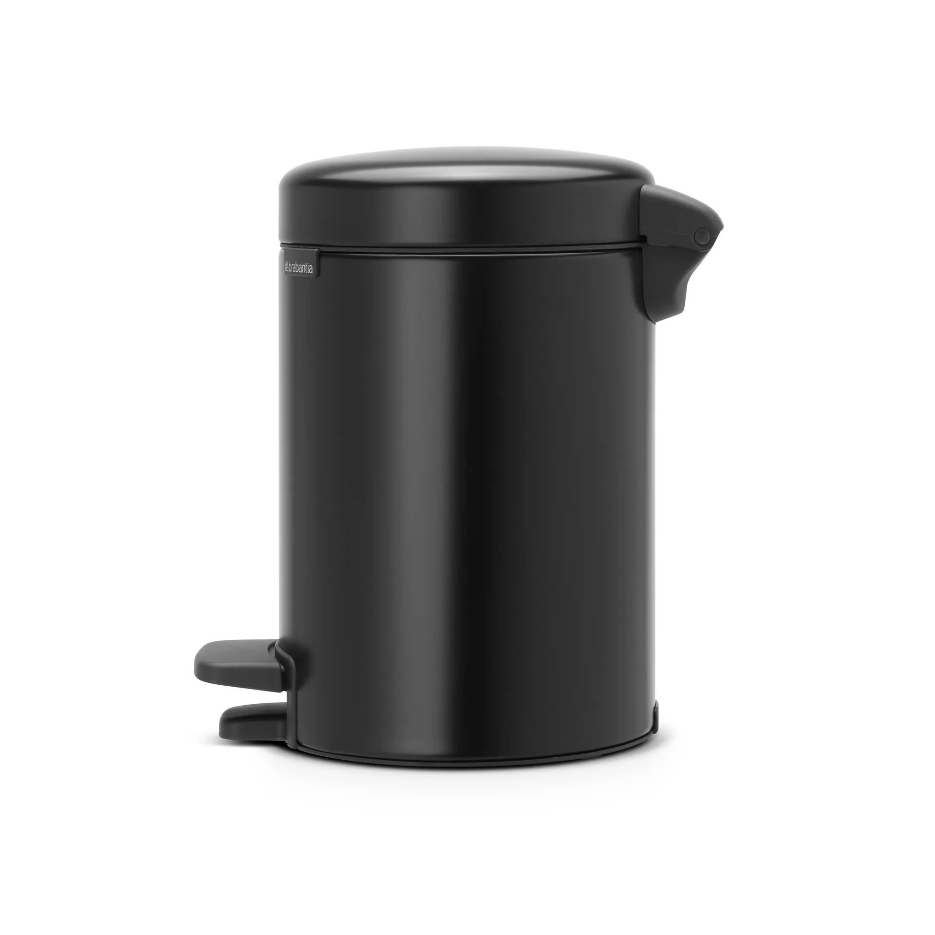 Poubelle à pédale New Icon 3 litres, noir mate Brabantia