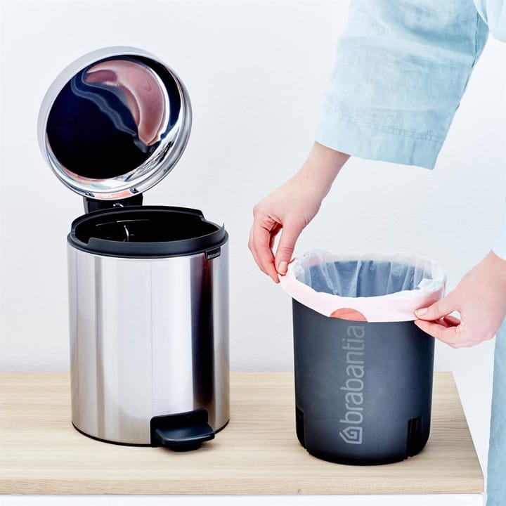 Poubelle à pédale New Icon 5 litres, acier mate Brabantia