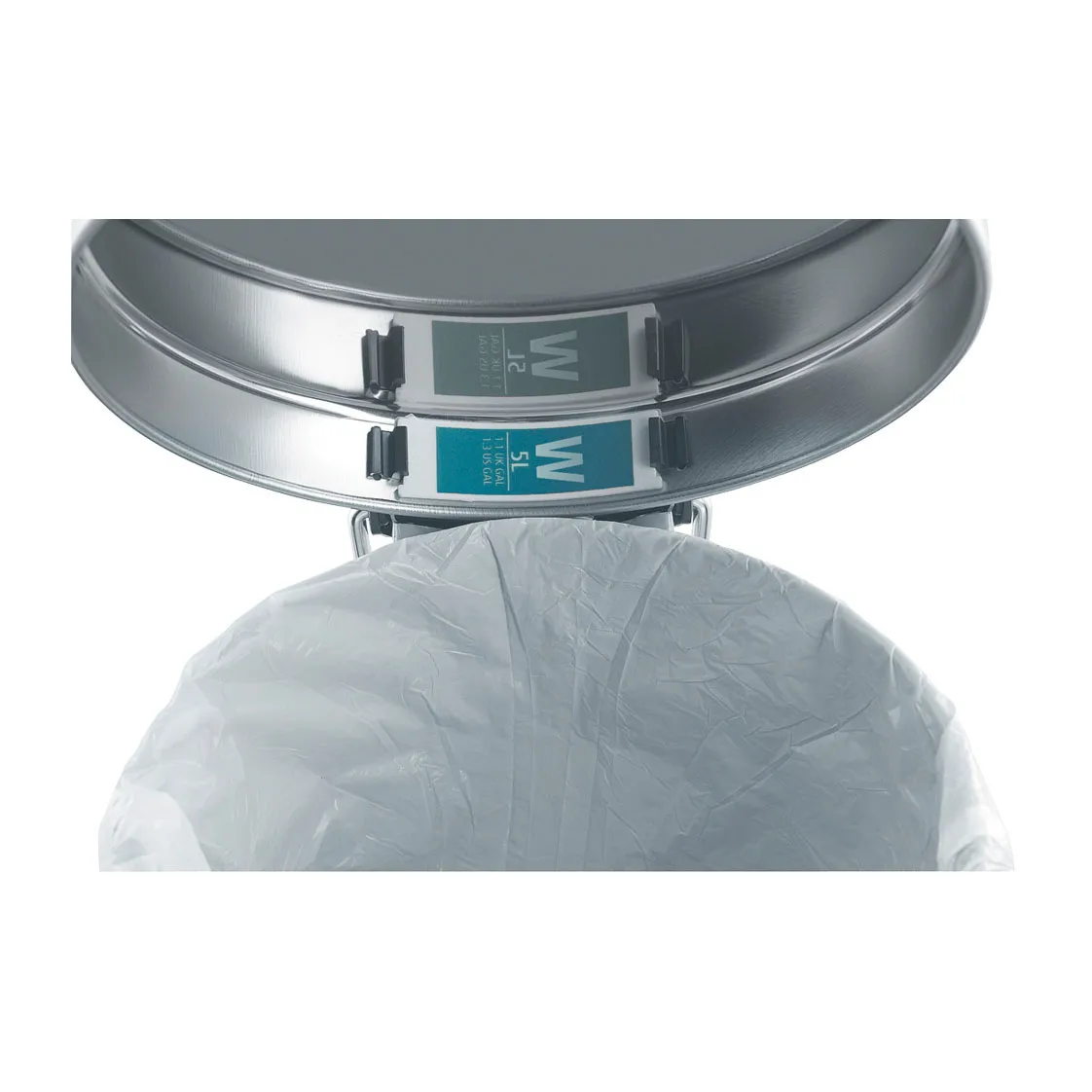 Poubelle à pédale New Icon 5 litres, Matt steel fingerprint proof Brabantia