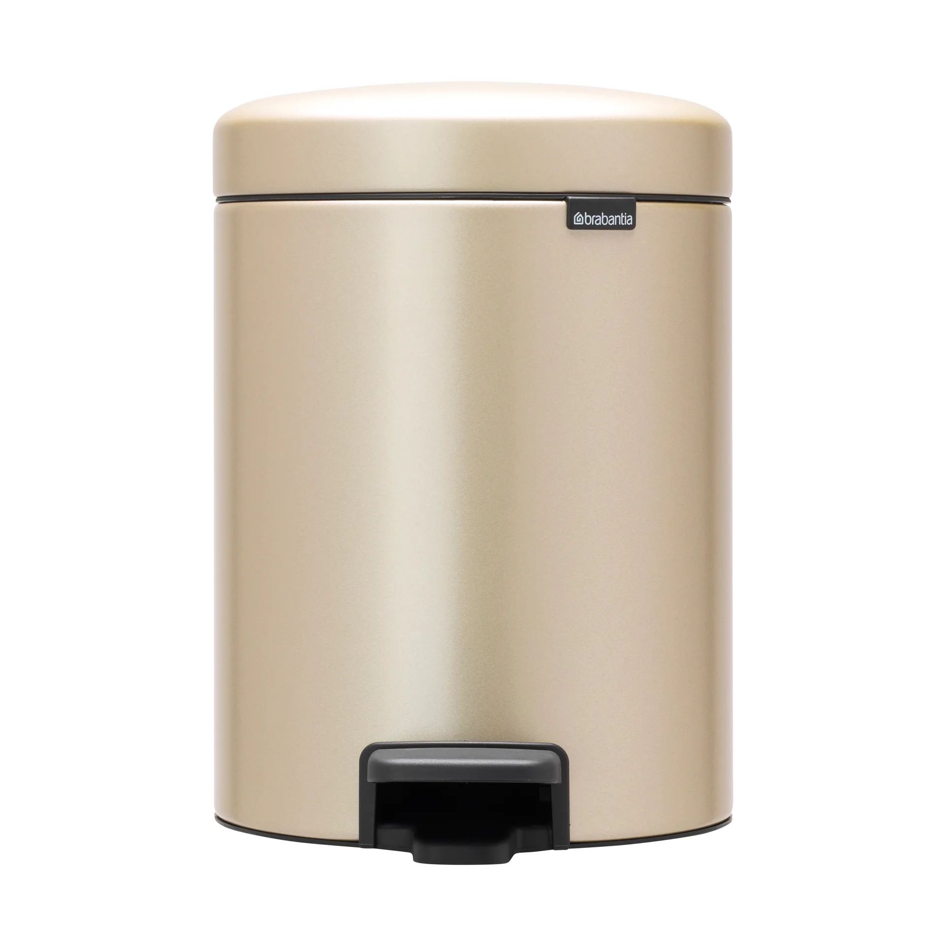 Poubelle à pédale New Icon 5 litres, Metallic Gold Brabantia
