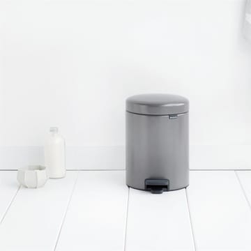 Poubelle à pédale New Icon 5 litres - platine - Brabantia