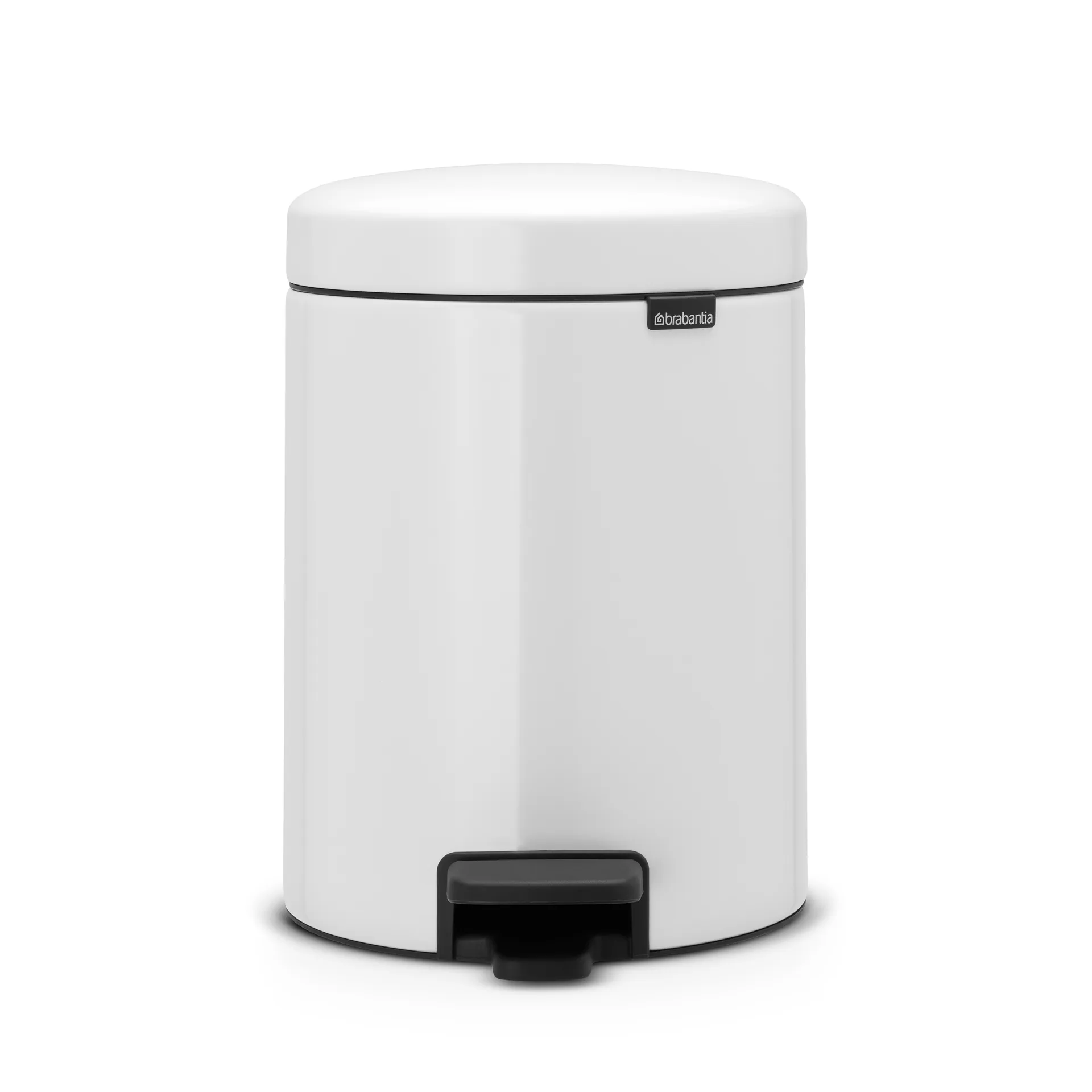 Poubelle à pédale New Icon 5 litres, white (blanc) Brabantia