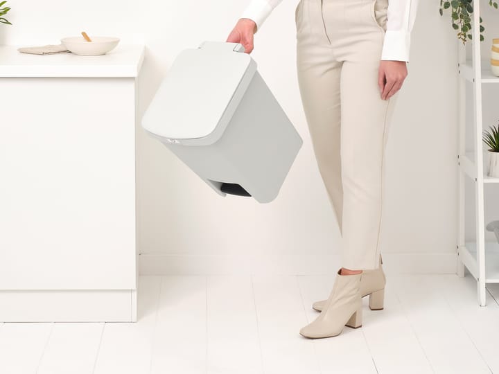 Poubelle à pédale StepUp 25 L, Gris clair Brabantia