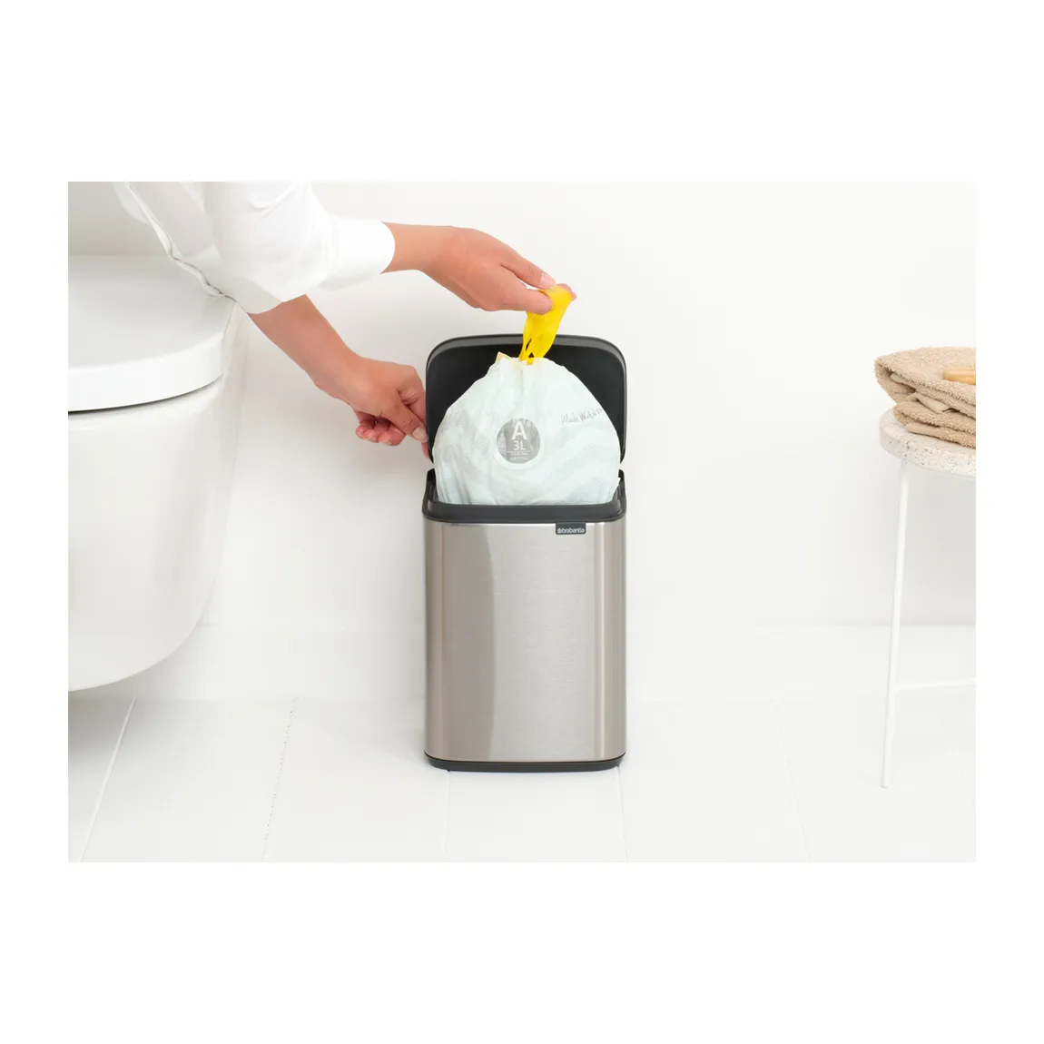 Poubelle Bo 4 L, Acier brossé mat Brabantia