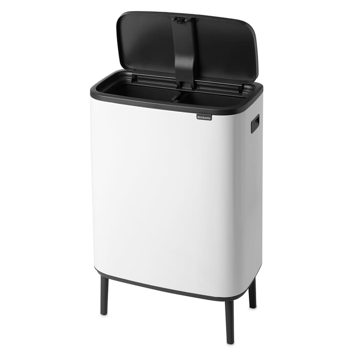 Poubelle Bo touch high 2x30 L - Blanc - Brabantia