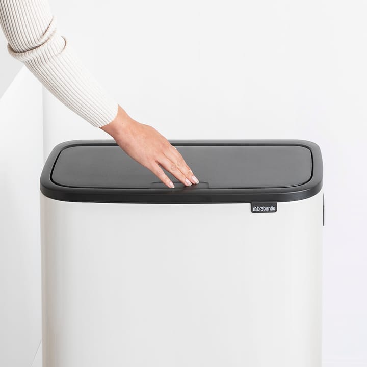 Poubelle Bo touch high 2x30 L - Blanc - Brabantia