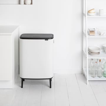 Poubelle Bo touch high 2x30 L - Blanc - Brabantia