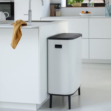 Poubelle Bo touch high 2x30 L - Blanc - Brabantia