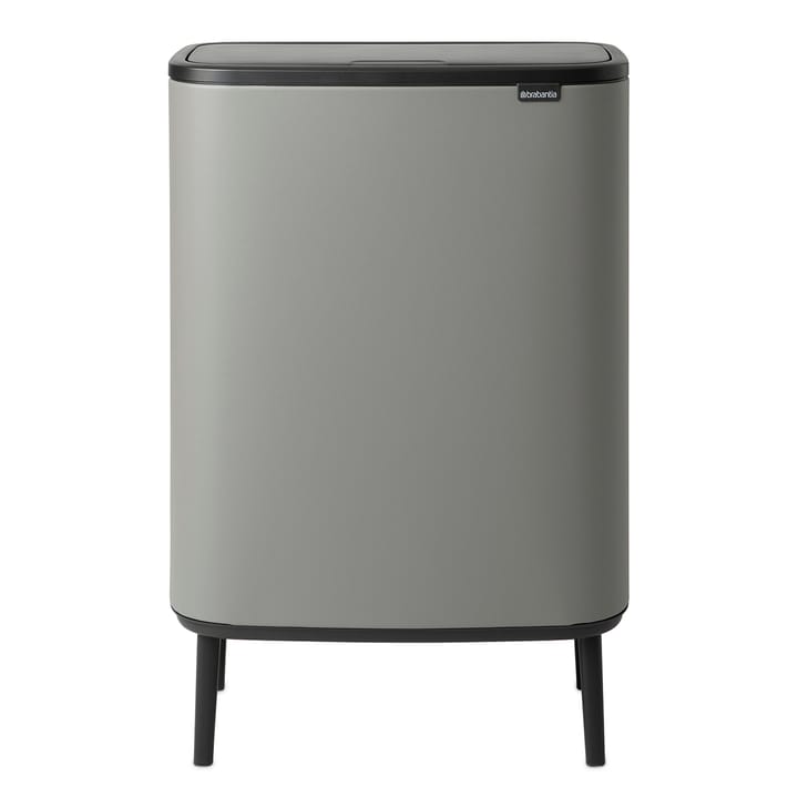 Poubelle Bo touch high 2x30 L - Mineral concrete grey - Brabantia