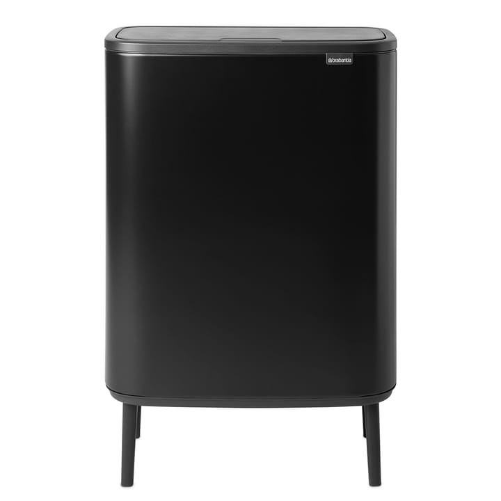 Poubelle Bo touch high 2x30 L - Noir mat - Brabantia