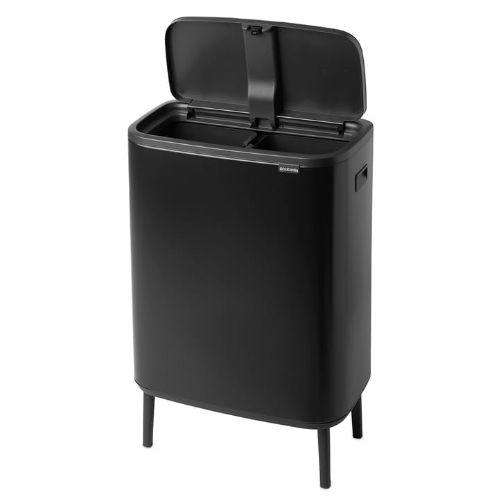 Poubelle Brabantia en acier - noir mat 30L - TOUCH BIN 