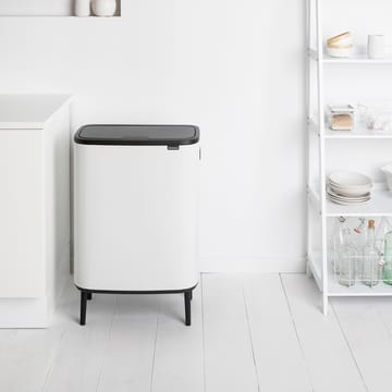 Poubelle Bo touch high 60 L - Blanc - Brabantia