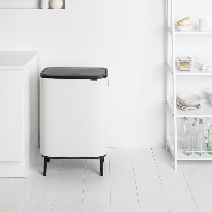 Poubelle Bo touch high 60 L - Blanc - Brabantia