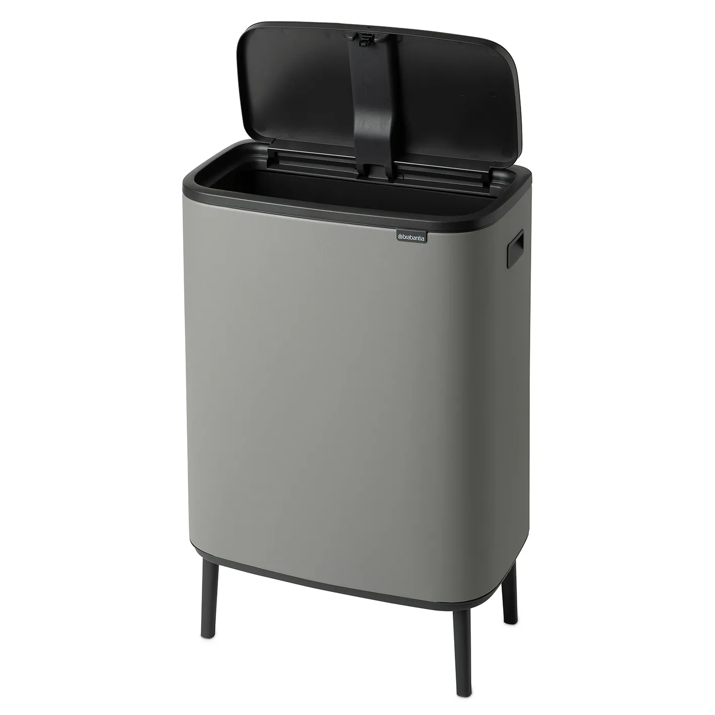 Poubelle Bo touch high 60 L, Mineral concrete grey Brabantia