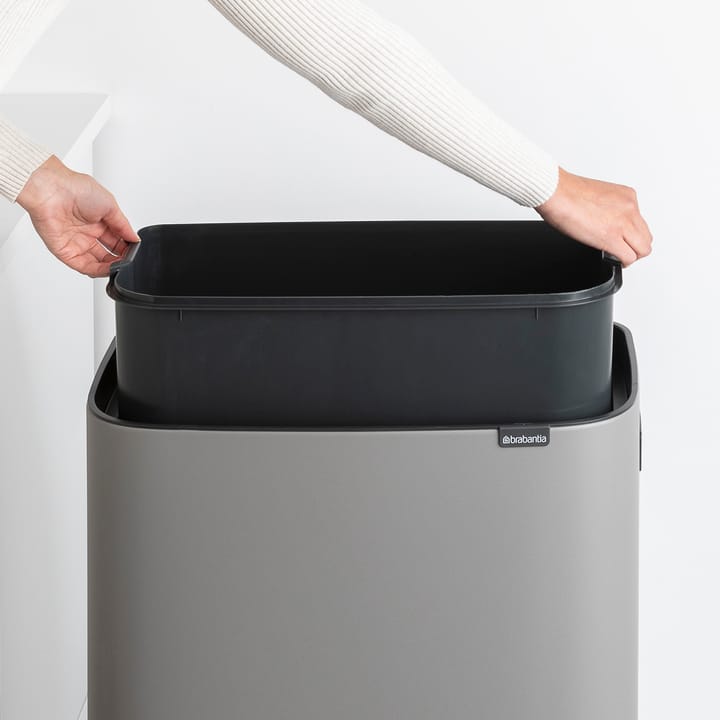 Poubelle Bo touch high 60 L - Mineral concrete grey - Brabantia