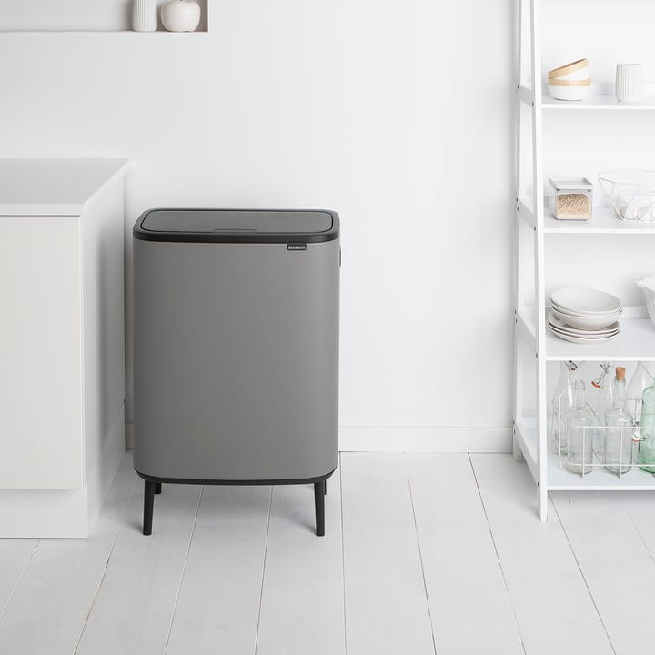 Poubelle Bo touch high 60 L - Mineral concrete grey - Brabantia