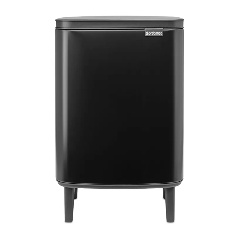 Poubelle haute Bo 12 L, Noir mat Brabantia
