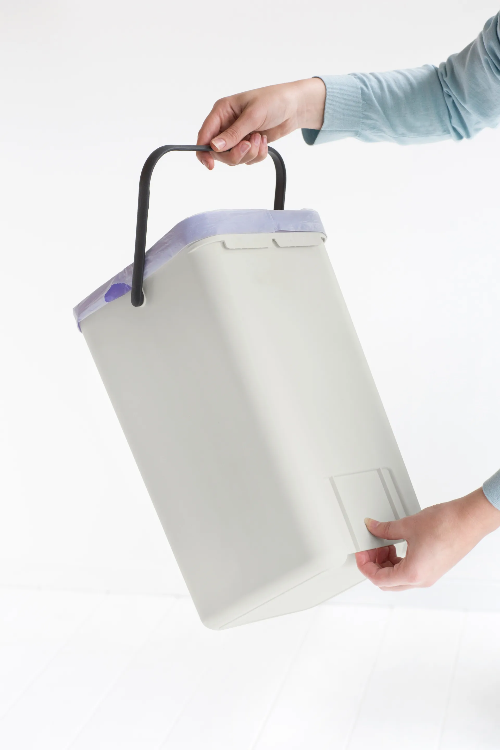 Poubelle Sort & Go 12 litres, Gris clair Brabantia