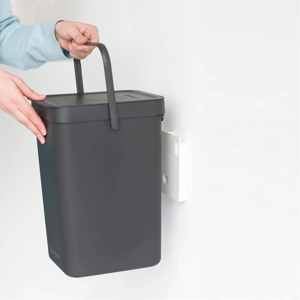 Poubelle Sort & Go 12 litres, gris Brabantia