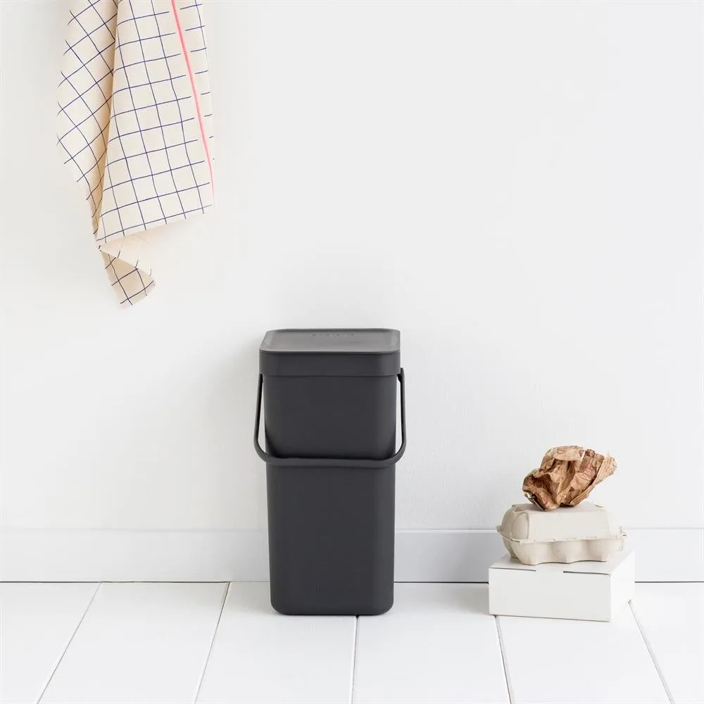Poubelle Sort & Go 12 litres, gris Brabantia
