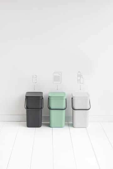 Poubelle Sort & Go 12 litres - Jade green - Brabantia