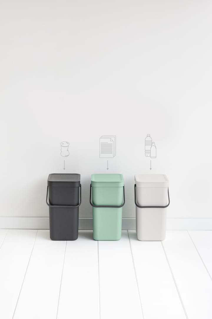 Poubelle Sort & Go 12 litres - Jade green - Brabantia