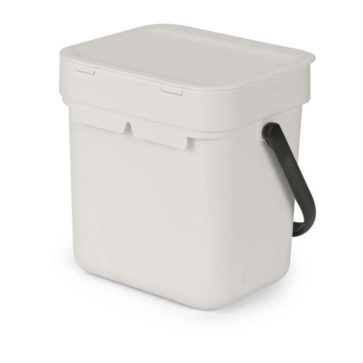 Poubelle Sort & Go 3 L, Gris clair Brabantia