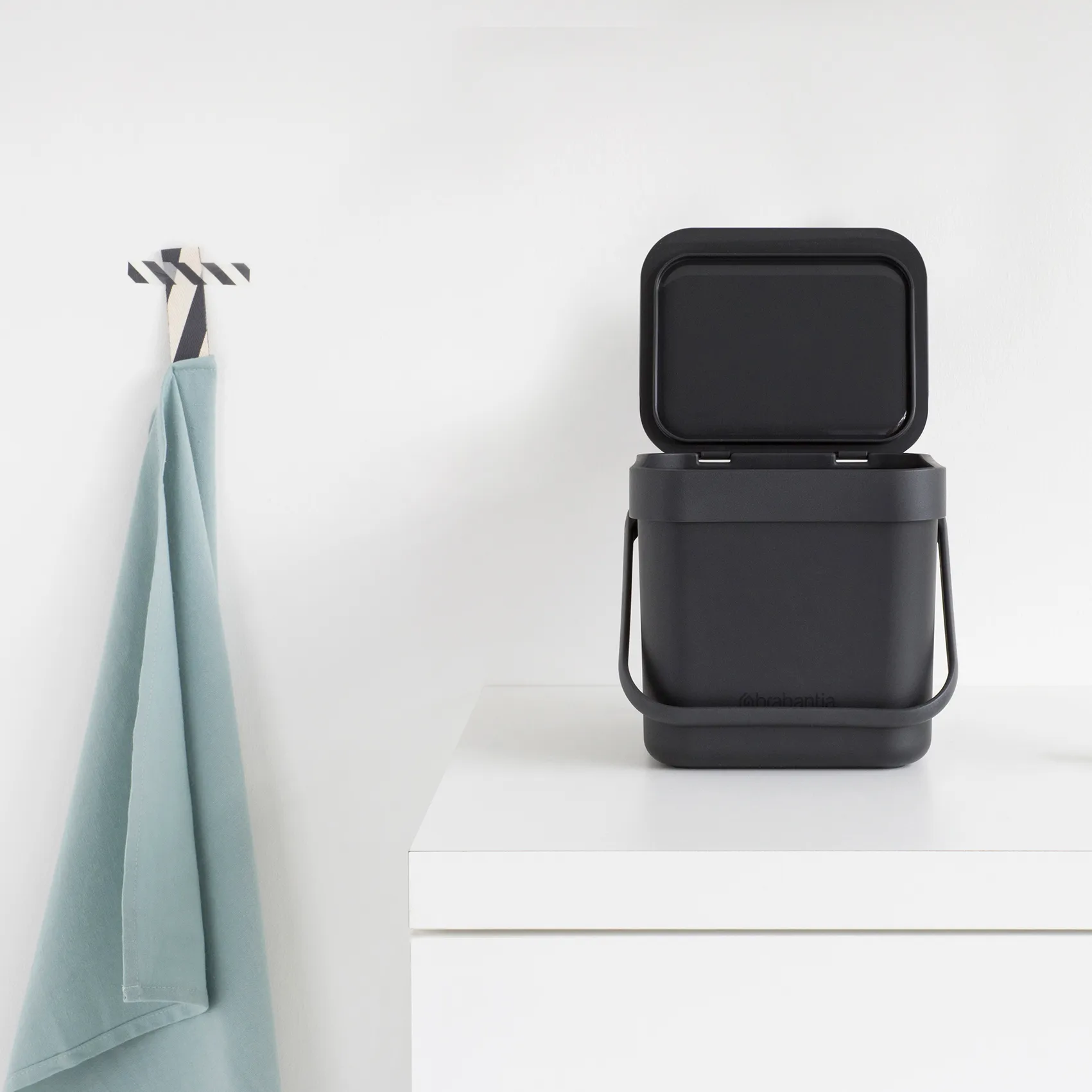 Poubelle Sort & Go 3 L, Gris Brabantia