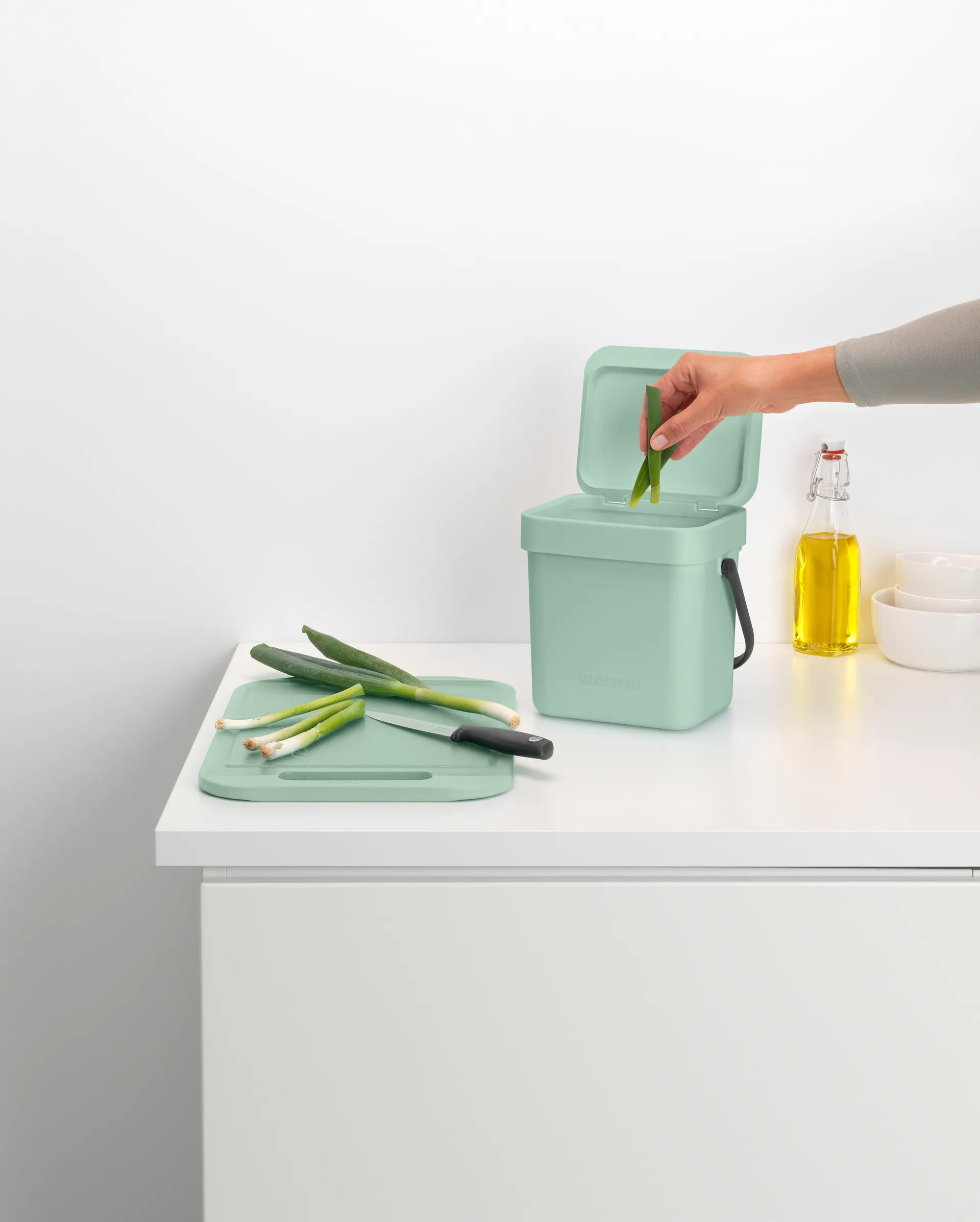 Poubelle Sort & Go 3 L, Jade green Brabantia