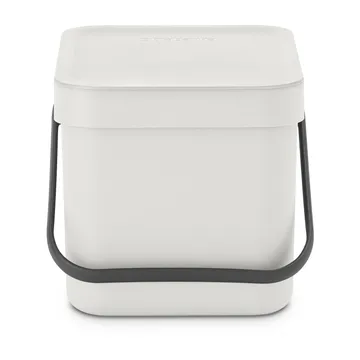 Poubelle Sort & Go 6 litres - Gris clair - Brabantia