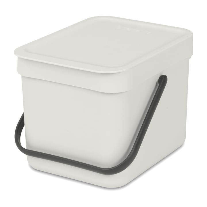 Poubelle Sort & Go 6 litres, Gris clair Brabantia