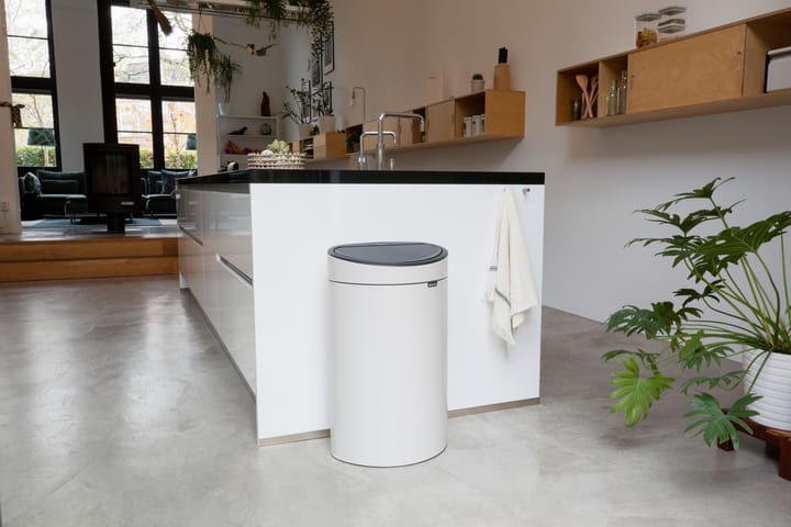 Poubelle Touch Bin 40 litres, Soft Beige Brabantia