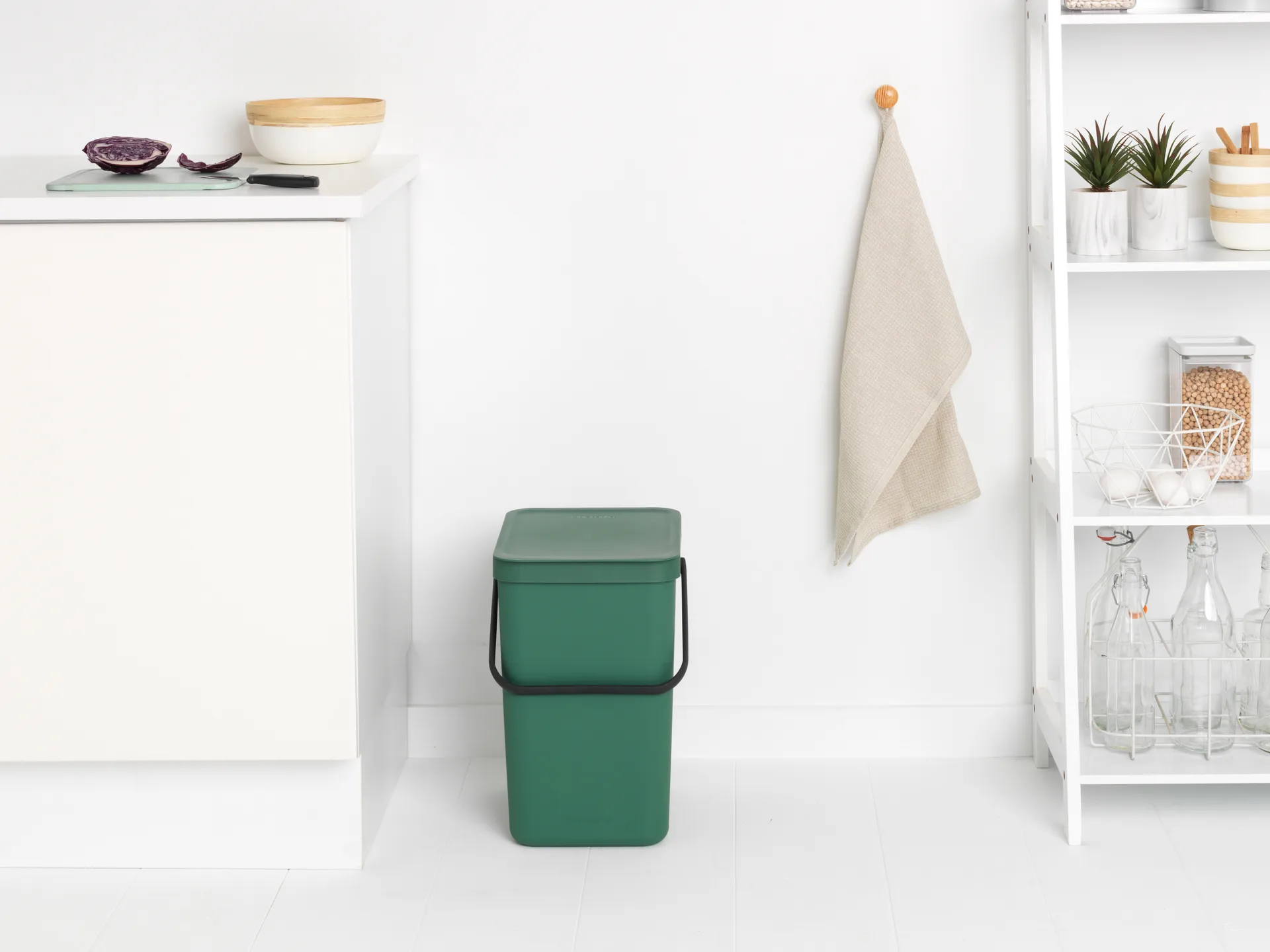 Poubelle tri Select & Go 25 L, Fir Green Brabantia
