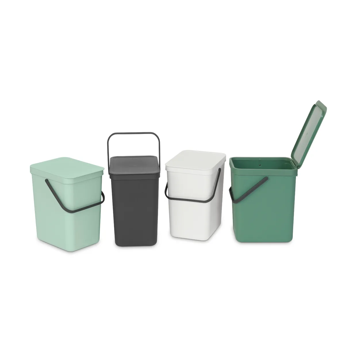 Poubelle tri Select & Go 25 L, Jade Green Brabantia