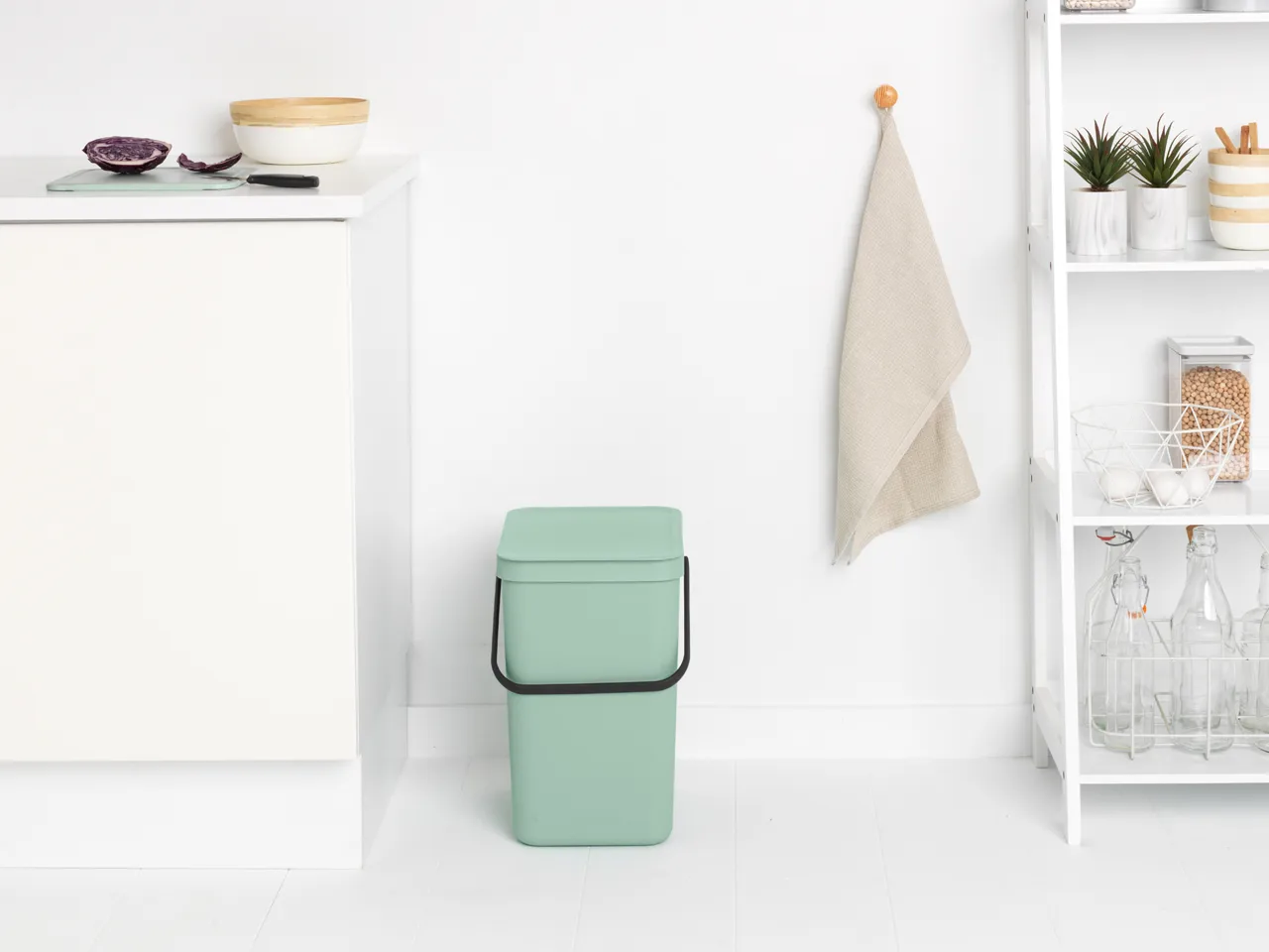 Poubelle tri Select & Go 25 L, Jade Green Brabantia