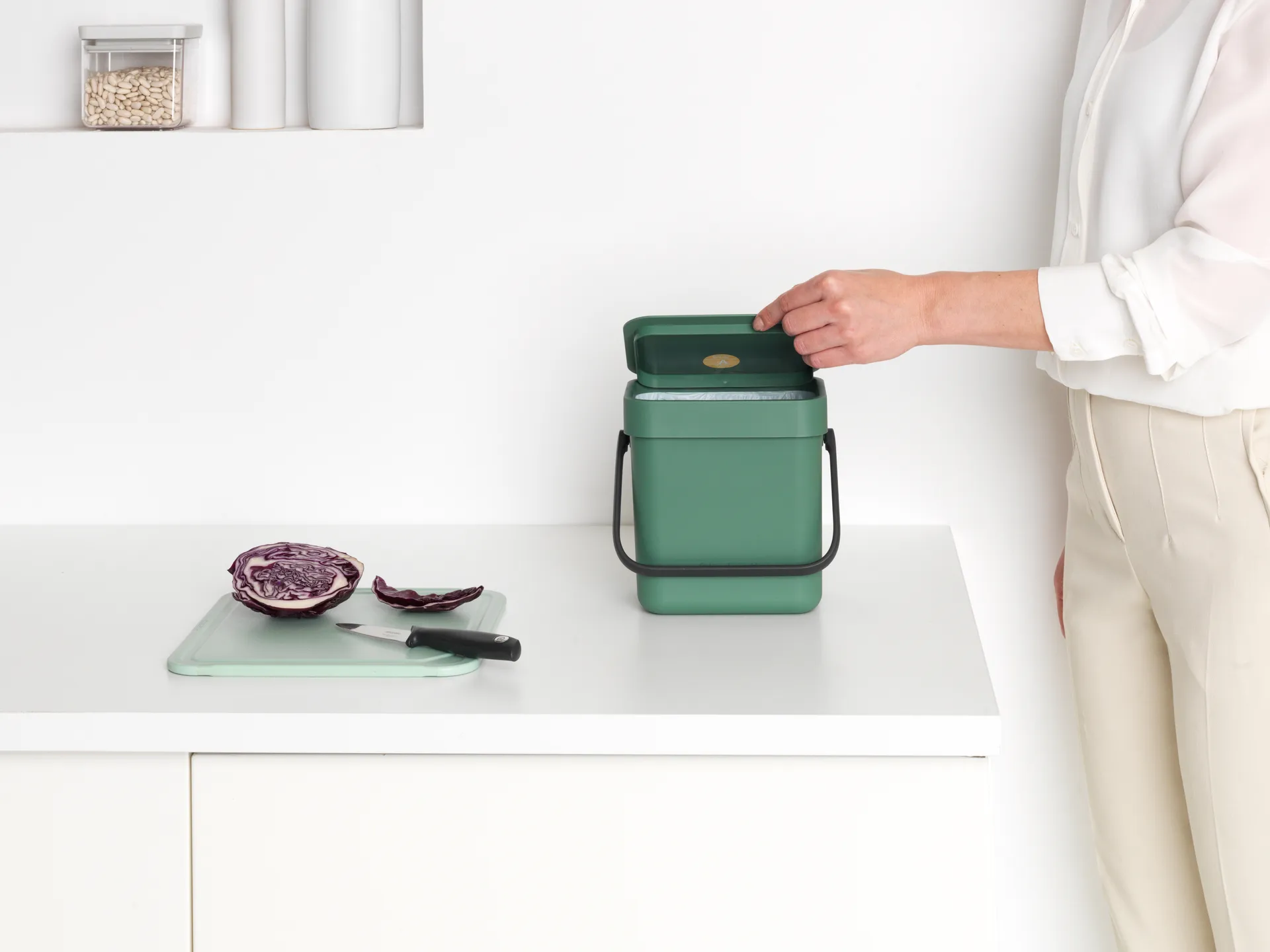 Poubelle tri Select & Go 3 L, Fir Green Brabantia