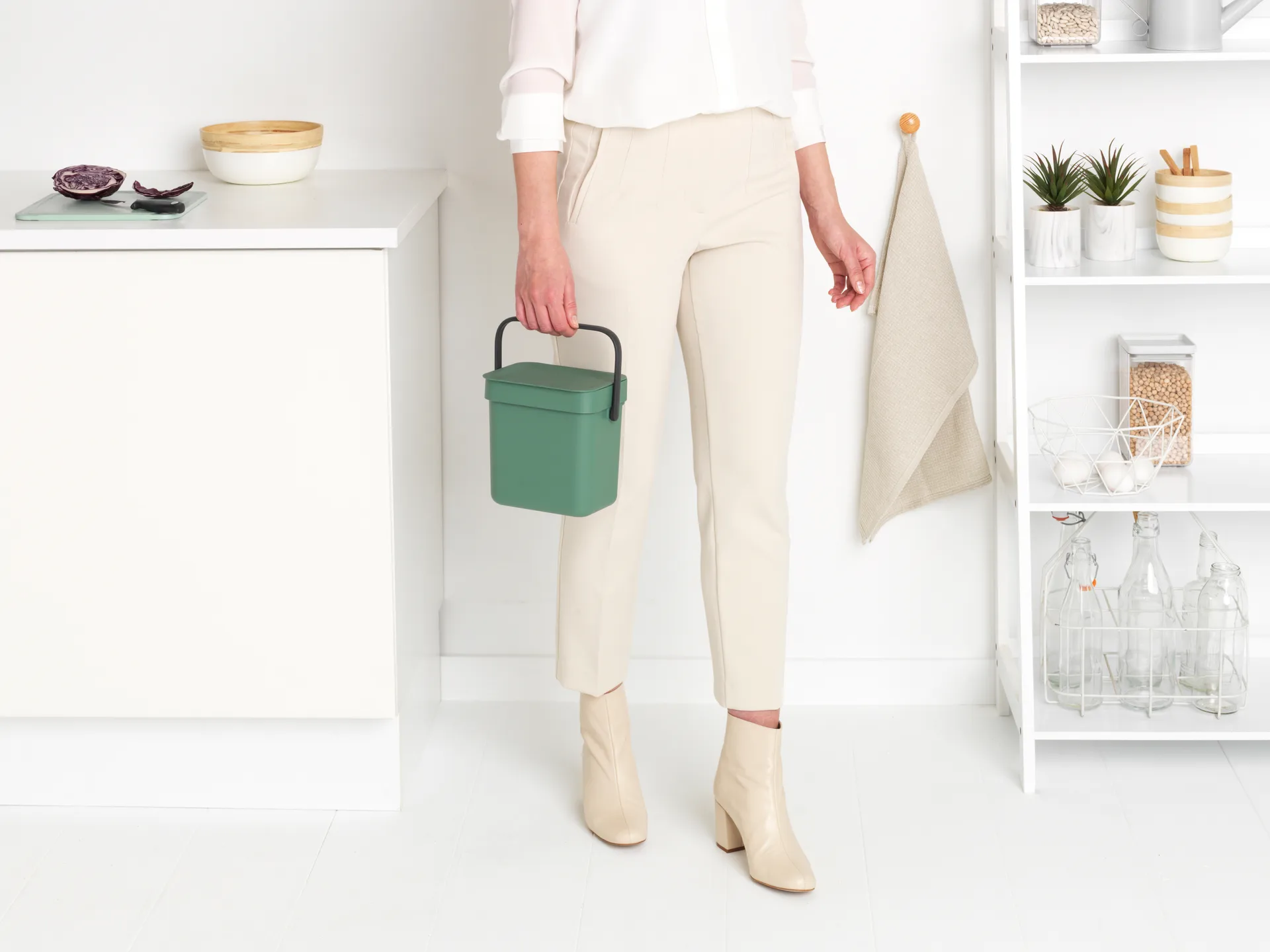 Poubelle tri Select & Go 3 L, Fir Green Brabantia