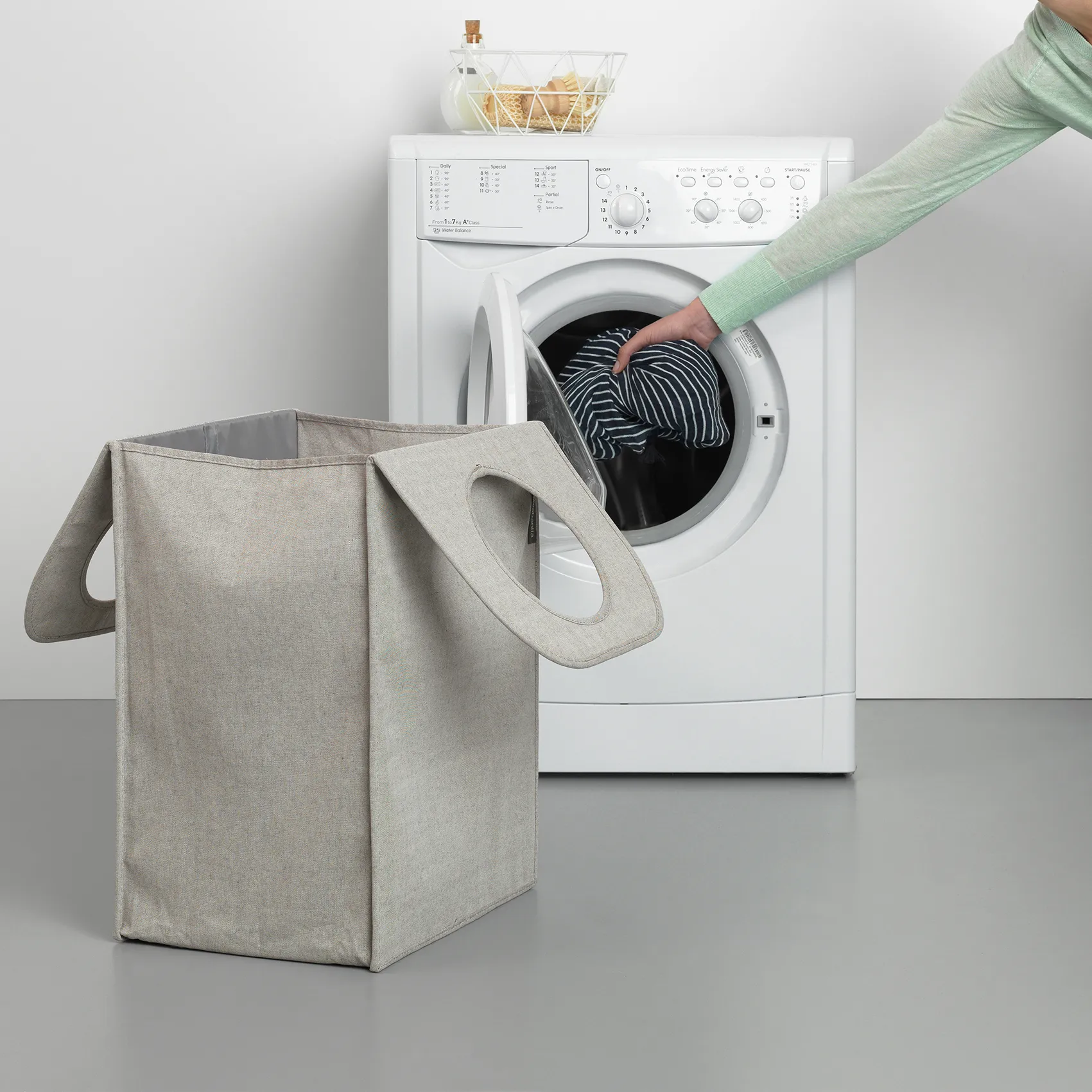Sac à linge Brabantia rectangulaire, Gris clair Brabantia