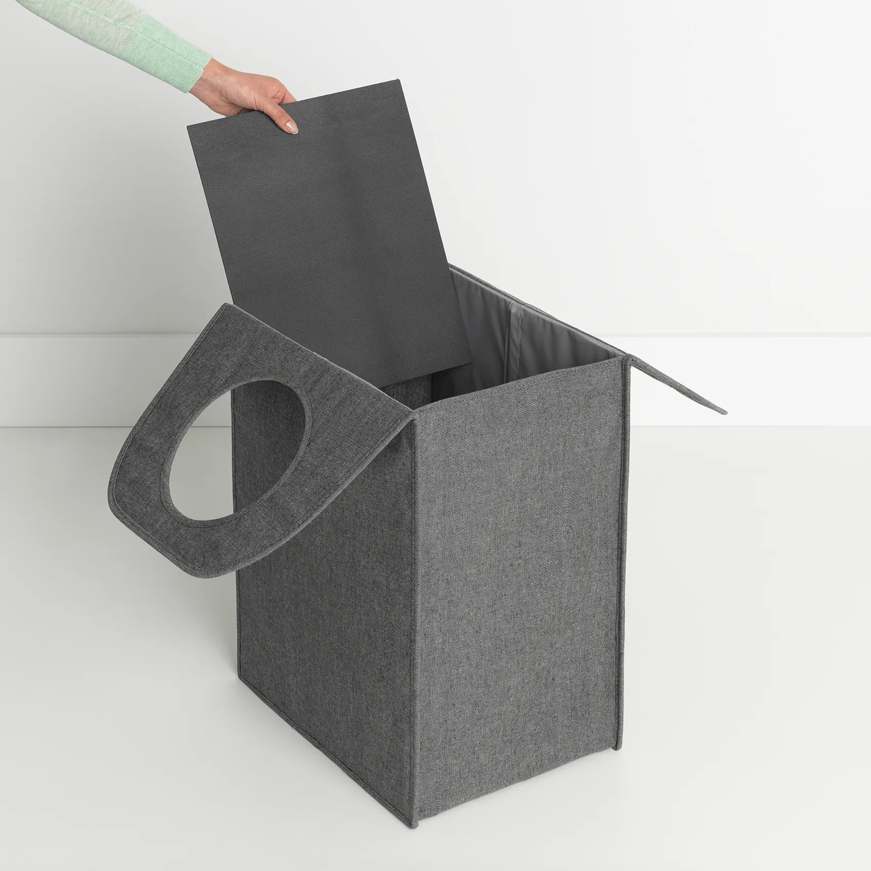 Sac à linge Brabantia rectangulaire, Gris foncé Brabantia